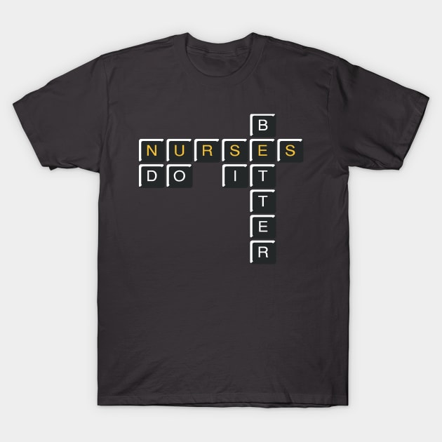 Nurses Crossword T-Shirt by FA Design